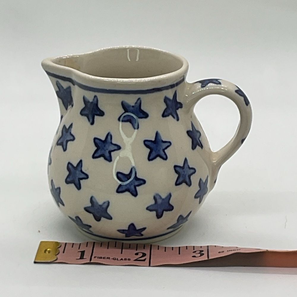 Boleslawiec Starry Blue Ceramic Small Pitcher/Creamer - Picture 6 of 6